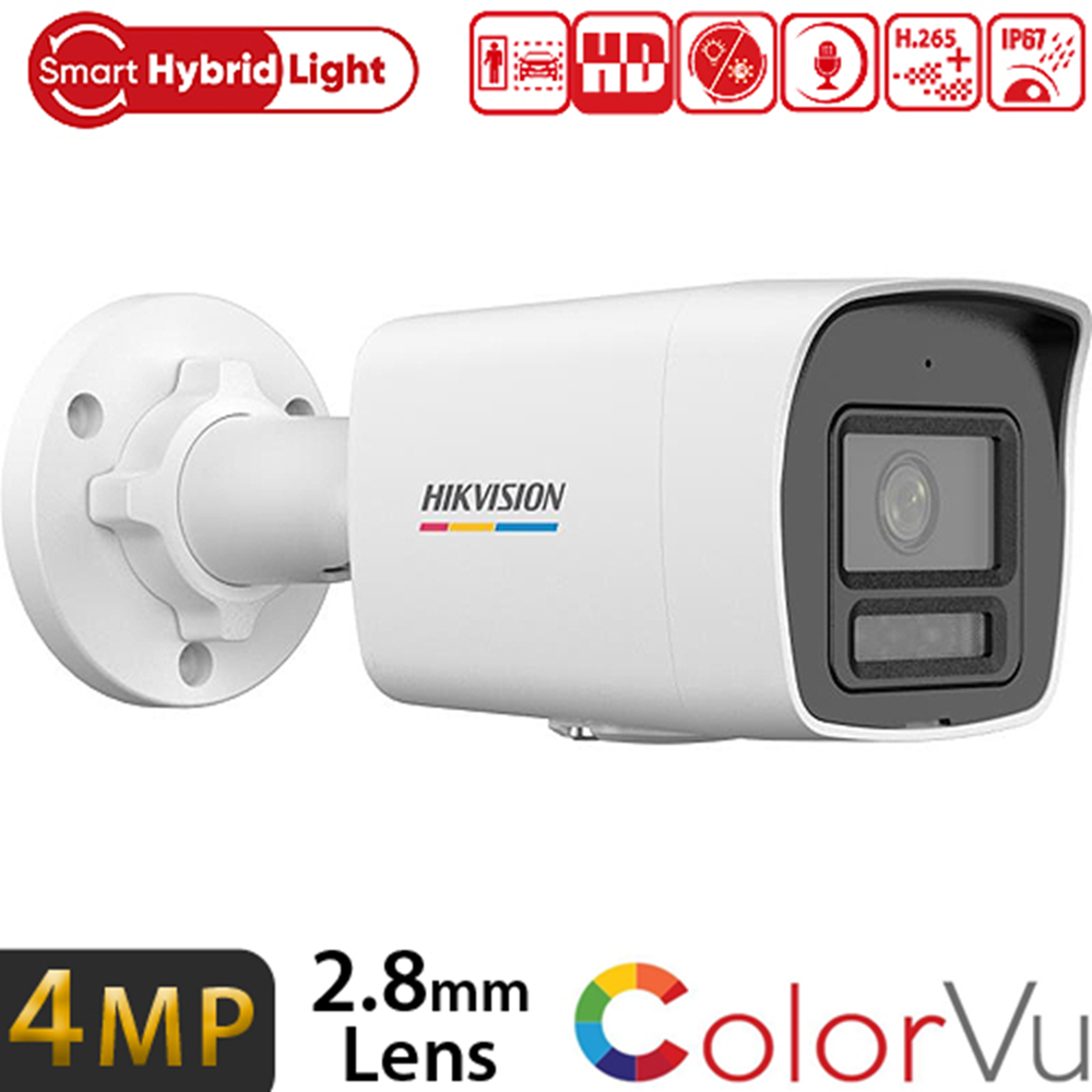HİKVİSİON DS-2CD1047G2H-LIUF 4 MP COLORVU IP BULLET H.265+ 2.8 MM LENS