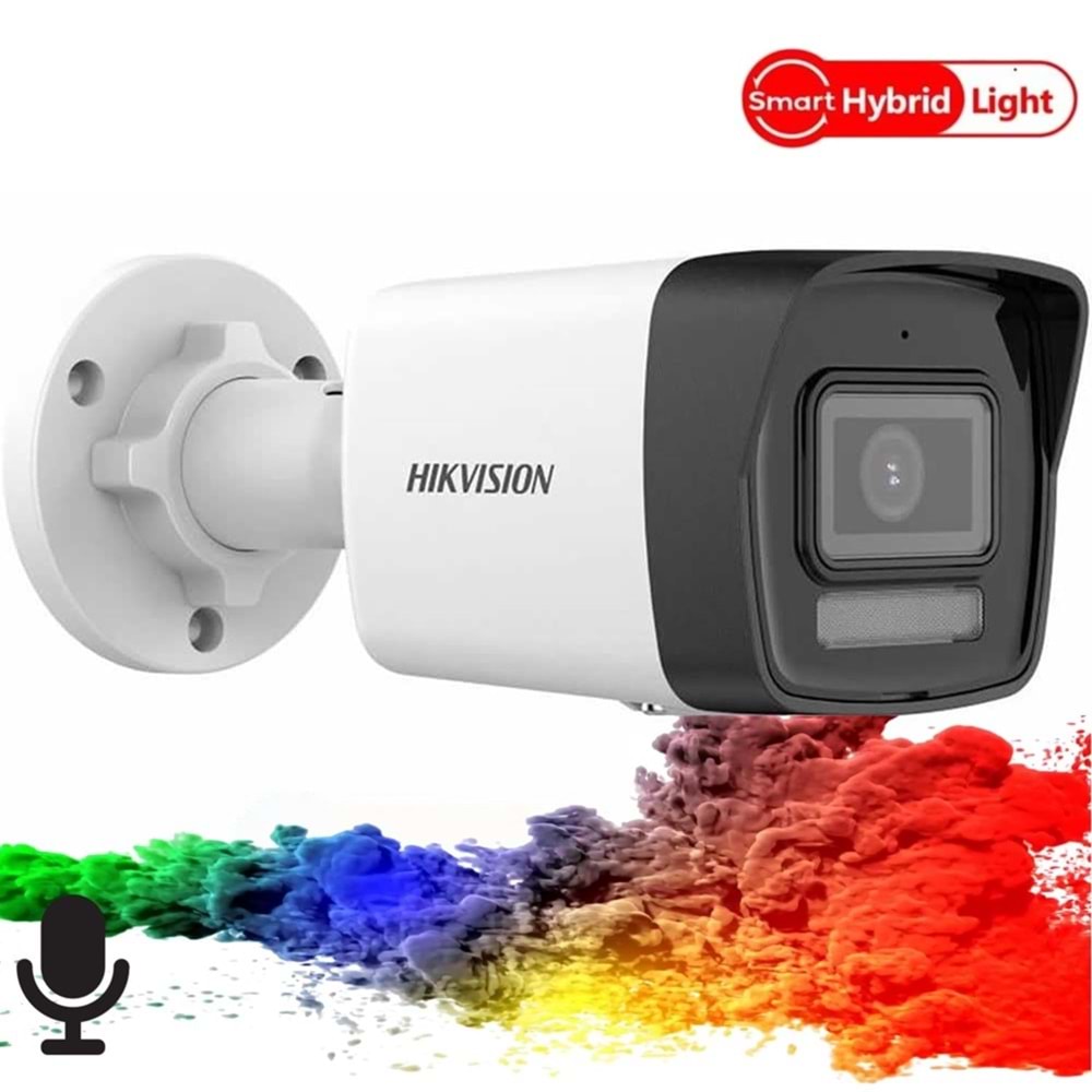 HİKVİSİON DS-2CD1047G2H-LIUF 4 MP DAHİLİ SESLİ COLORVU IP BULLET KAMERA H.265+ 4 MM LENS