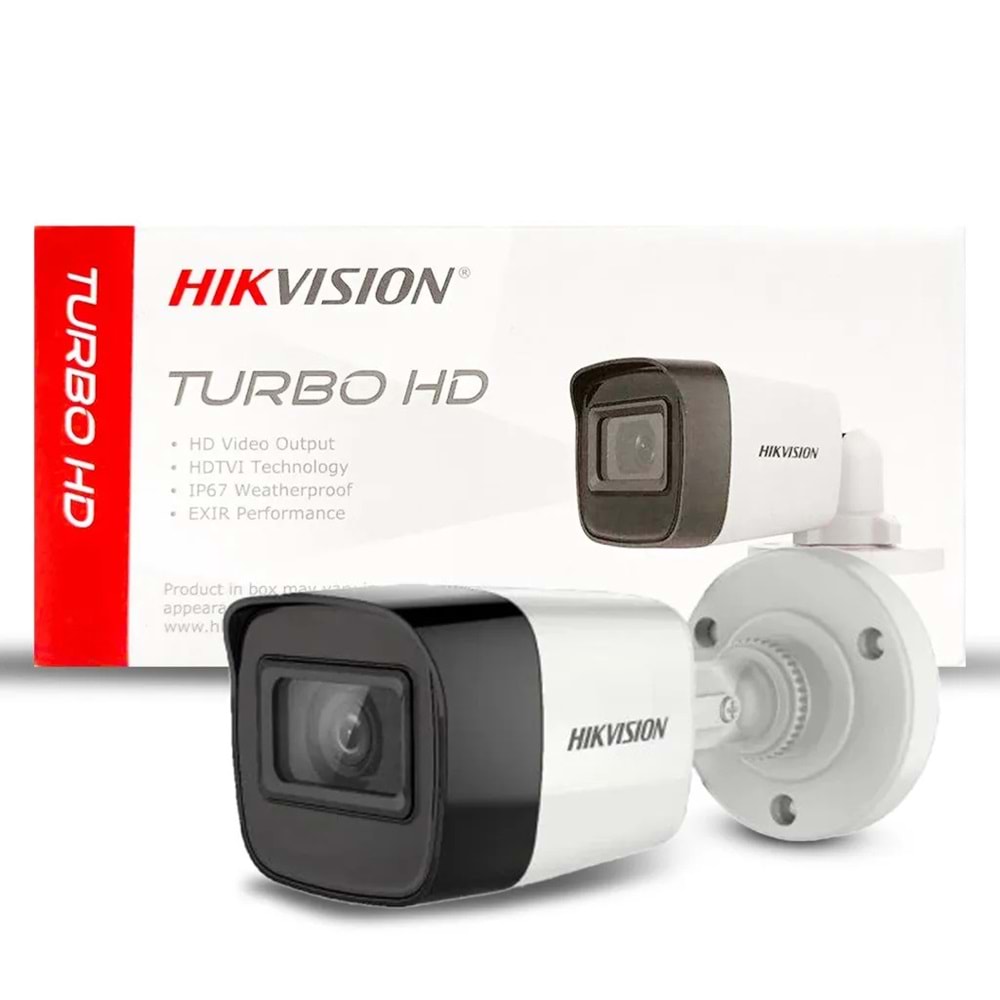 Hikvision DS-2CE16D0T-EXLPF-2.8mm 2 MP 2.8 Mm Sabit Lens - Hibrit Light HD-CVI Bullet 20 Metre(Mt)