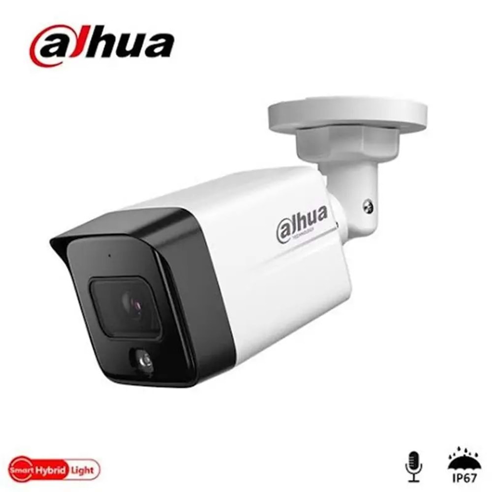 Dahua IPC-HFW1230TC1-SA 2 MP 2.8 Mm Sabit Lens - Dahili Mikrofon (Sesli) - Bullet 30 Metre(MT) IP Kamera