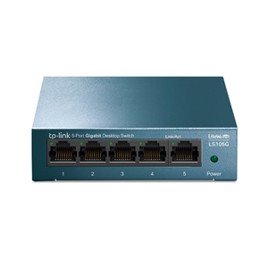 TP-LINK 5port LS105G GIGABIT Yönetilemez Switch Çelik Kasa