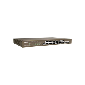 TENDA 24port 410W FULL PoE TEG5328P-24-410W GIGABIT 4X SFP Yönetilebilir Switch RackMount 