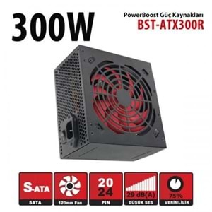 POWERBOOST 300W BST-ATX300R 12cm Fanlı Power Supply