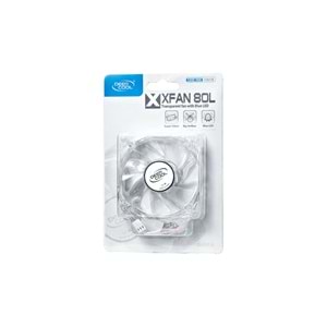 DEEPCOOL XFan 80L/B 8cm LED'li Kasa Fanı