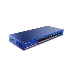 TENDA 8port PoE 63w 10/100 Yönetilemez Switch TEF1109P-8-63W
