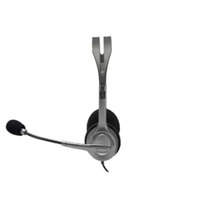 LOGITECH H111 Stereo 3.5mm Jack Gri Mikrofonlu Kulaklık 981-000593