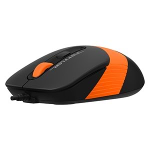 A4 TECH FM10 USB 1600dpi Optic Siyah/Turuncu Mouse