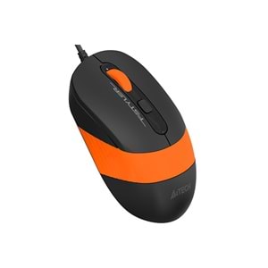 A4 TECH FM10 USB 1600dpi Optic Siyah/Turuncu Mouse