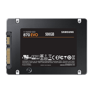 SAMSUNG 500GB 870 EVO MZ-77E500BW 560- 530MB/s SSD SATA-3 Disk
