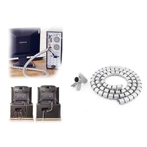 S-LINK SL-195 Gri Kablo Düzenleyici & Toplayıcı