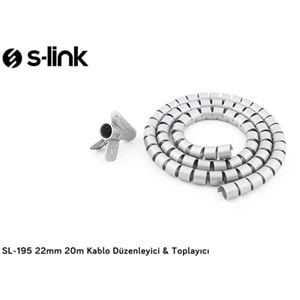 S-LINK SL-195 Gri Kablo Düzenleyici & Toplayıcı