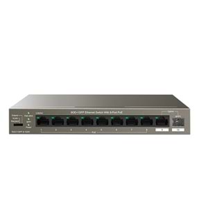 TENDA 8port PoE 102w 1-SFP Gigabit Yönetilemez Switch TEG1110PF-8-102W