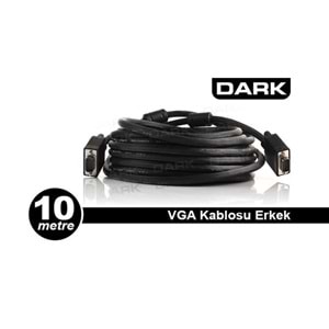 DARK 10metre DK-CB-VGAL1000 VGA Uzatma Kablosu