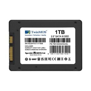TWINMOS 1TB TM1000GH2UGL 580- 550MB/s SSD SATA-3 Disk