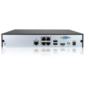 UNV 4kanal PoE 8mp 1-diskli NVR Kayıt Cihazı NVR301-04S3-P4
