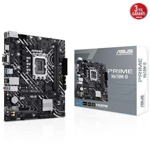 ASUS PRIME H610M-D DDR5 HDMI PCIE 4.0 1700p mATX