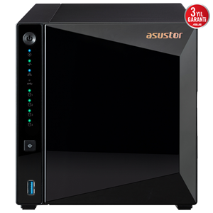 ASUSTOR 4diskli Realtek QC-2GB RAM-2.5GbE Nas Server AS3304T v2