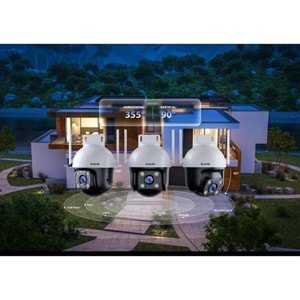 TENDA 4MP 4mm Wıfı Kablosuz IP Kamera Sesli CH7