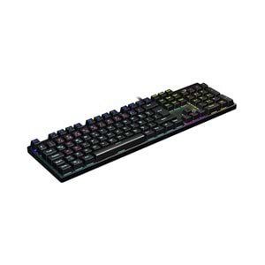 LECOO KG1101 USB Q Trk RGB Led Aydınlatmalı Mekanik Siyah Gaming Klavye