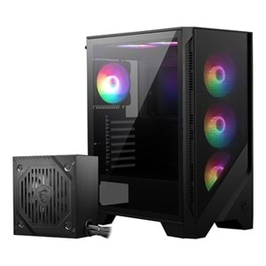 MSI MAG FORCE 120A 650W 80+ BRONZE Gaming Mid-Tower PC Kasası