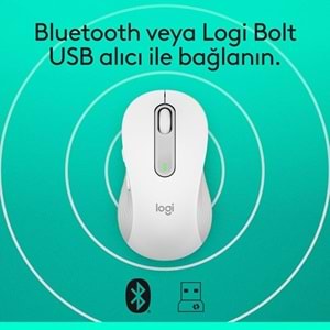 LOGITECH M650 Kablosuz Beyaz Mouse 910-006238