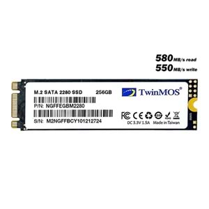 TWINMOS 256GB NGFFEGBM2280 580- 550MB/s M2 Sata Disk