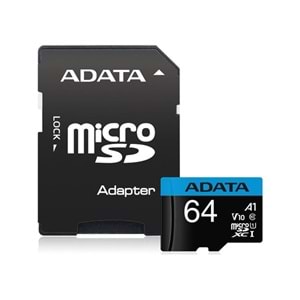ADATA 64GB Micro SD Kart PREMIER AUSDX64GUICL10A1-RA1