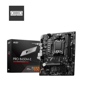 MSI PRO B650M-E DDR5 HDMI PCIE 4.0 AM5 mATX
