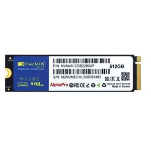 TWINMOS 512GB NVMe512GB2280AP 3600- 3250MB/s M2 NVME GEN3 Disk