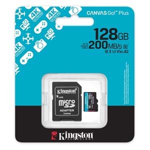 KINGSTON 128GB Micro SD Kart CANVAS GO+ SDCG4/128GB
