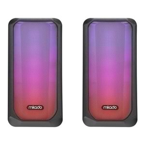 MIKADO MD-356 Siyah Hoparlör RGB Ledli