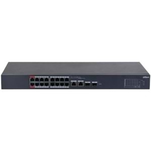 DAHUA 16port PoE 240w 2-SFP 10/100 Yönetilebilir Switch CS4218-16ET-240