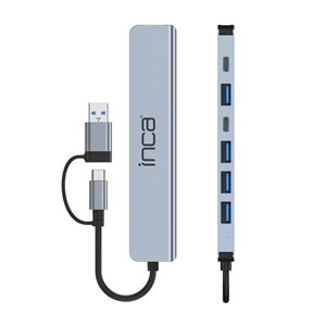 INCA IUTP-7 5port TYPEC-USB 3.0 USB Çoklayıcı Hub 100W