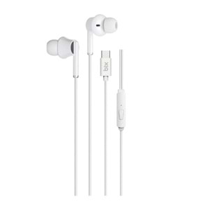 BIX HF01C-WE Type-C Beyaz 14MM EXTRA BASS KULAKİÇİ Mikrofonlu Kulaklık