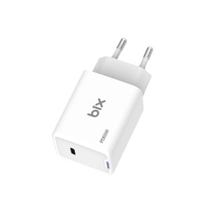 BIX BX1P65G-WE 65W ŞARJ ADAPTÖR (TYPE-C) Beyaz PPS ÖZELLİKLİ