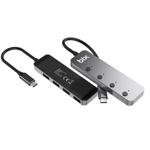 BIX BX20HB 4 port Type C USB Dönüştürücü Hub