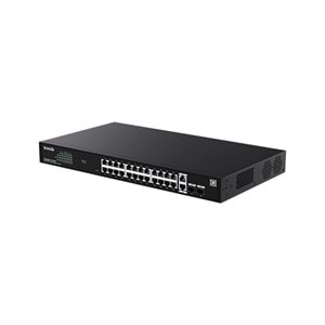 TENDA 24port PoE 410w 2-SFP Gigabit Yönetilemez Switch TEG2228P-24-410W