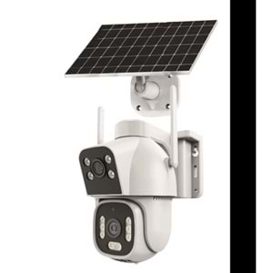 INOX 2+2MP PTZ Speed Dome 3.6mm Wıfı Kablosuz IP Solar Kamera 4G Sim Kart Destekli X15