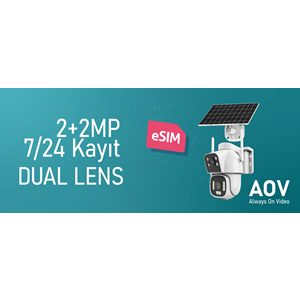 INOX 2+2MP PTZ Speed Dome 3.6mm Wıfı Kablosuz IP Solar Kamera 4G Sim Kart Destekli X15