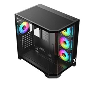 VENTO VG4204FA Panoramik Gaming Mid-Tower PC Kasası Siyah