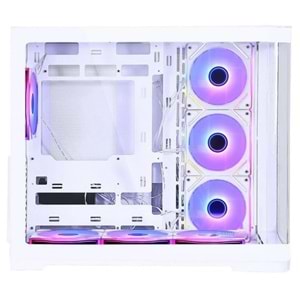 GAMEBOOSTER 850w 80+ BRONZE GB-G2852W-850W Gaming Mid-Tower PC Kasası Beyaz 7-Fanlı