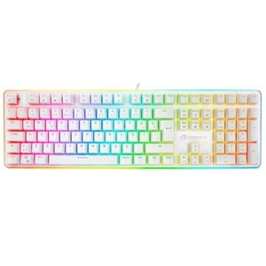 GameBooster G918 USB Q Trk RGB Mekanik Beyaz Gaming Klavye GB-G918R-WH