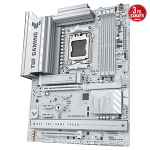ASUS TUF GAMING B850-PRO WIFI7 W NEO DDR5 HDMI-DP PCIE 5.0 AM5 ATX Anakart Beyaz