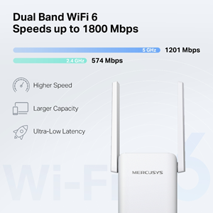 MERCUSYS ME70X WIFI6 AX1800 Menzil Genişletici Priz Tip