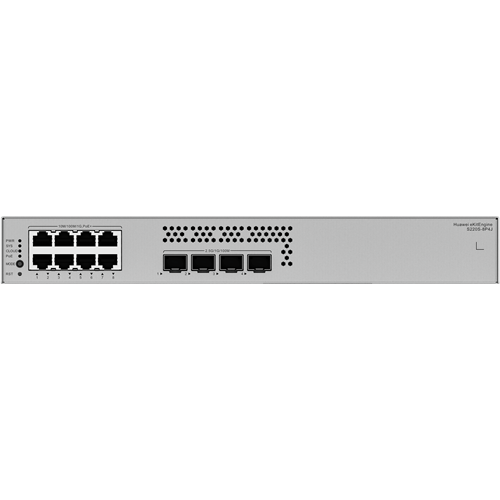 HUAWEI 8port 128w FULL PoE eKIT S220S-8P4J GIGABIT 4 SFP 2.5 GE Yönetilebilir Switch RackMount Layer