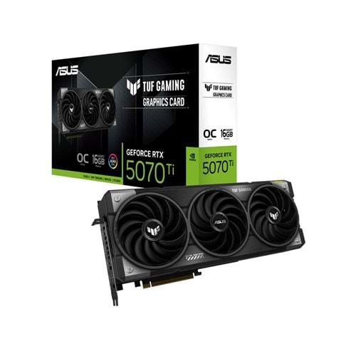 ASUS 16GB TUF GAMING RTX5070TI-O16G GDDR7 HDMI DP PCIe 5.0 Beyaz