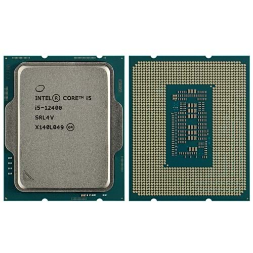 INTEL CORE i5 12400 18MB 6 Çekirdekli O/B UHD VGA 1700p Kutusuz+Fansız 