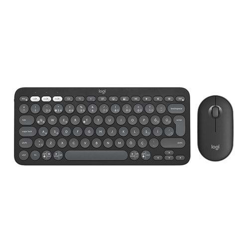 LOGITECH Pebble 2 Bluetooth Grafit Multi-Device Klavye - Mouse Set 920-012245