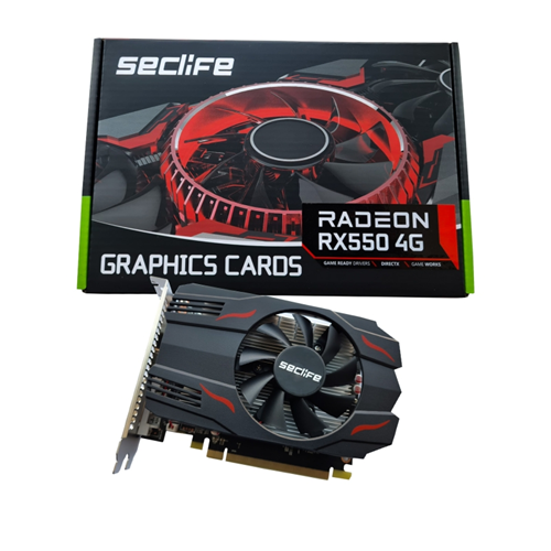 SecLife RX550 4GB GDDR5 128bit HDMI DVI DP PCIe 16X v3.0 