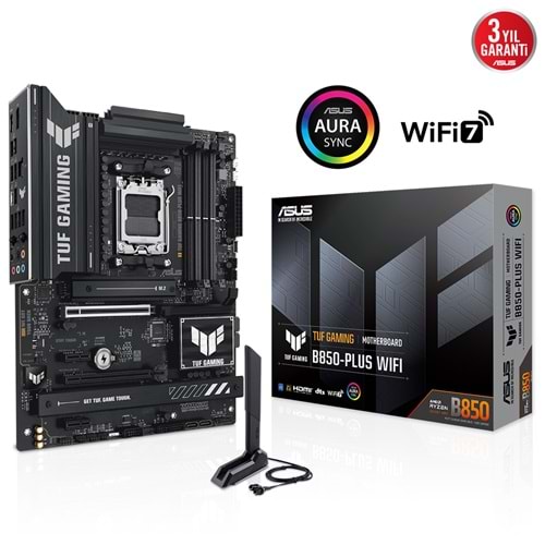 ASUS TUF GAMING B850-PLUS WIFI7 DDR5 HDMI DP PCIE 5.0 AM5 ATX 
